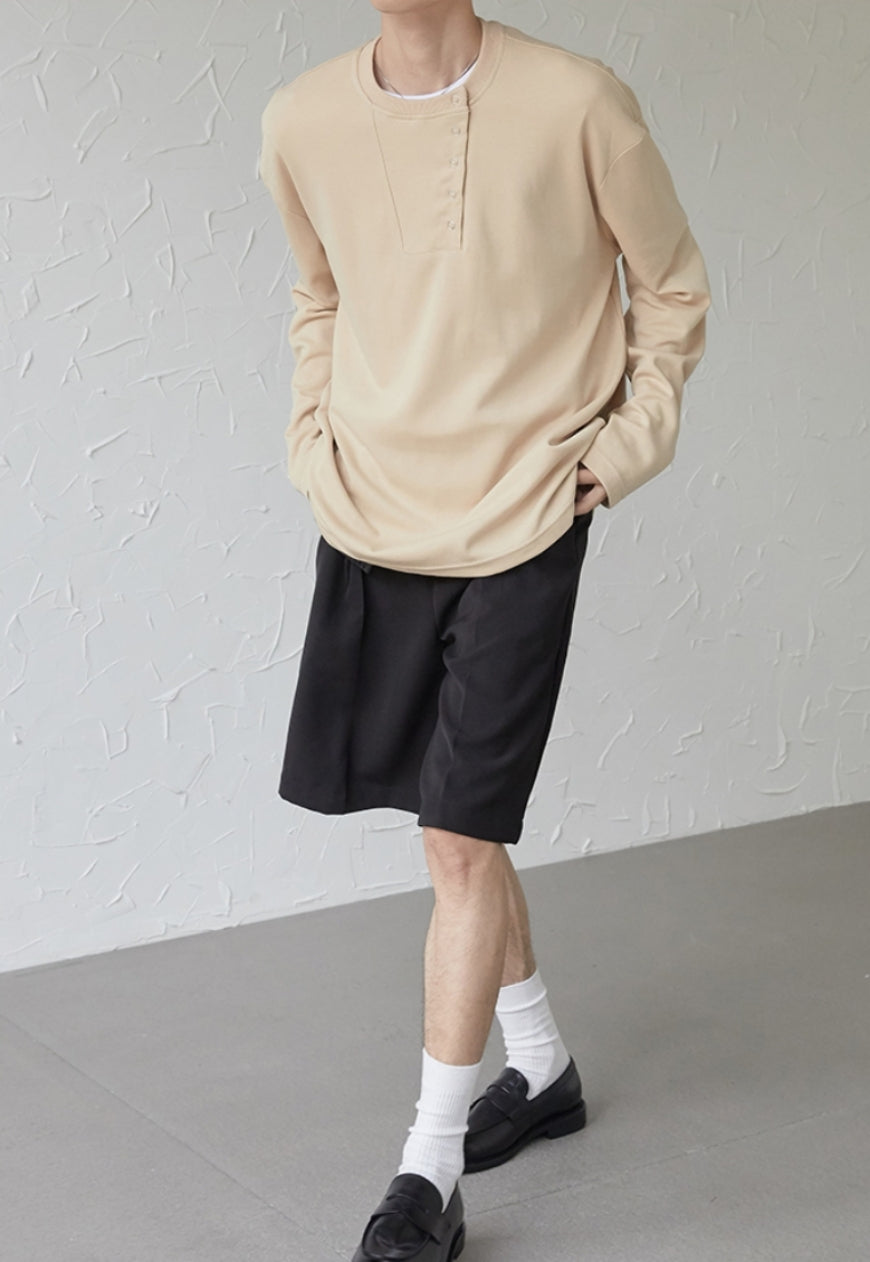 UZIP DESIGN Men's Solid button T-shirt