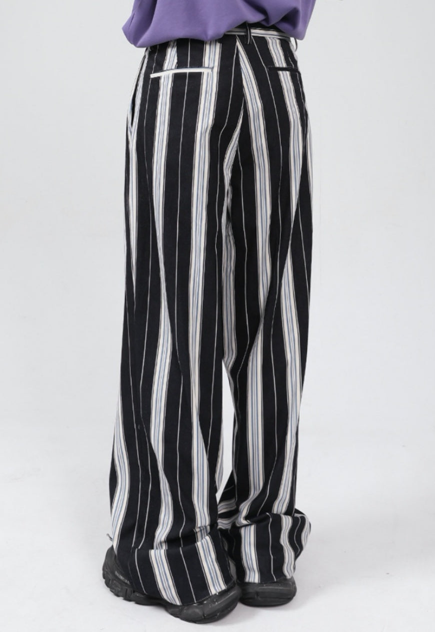 UZIP DESIGN Men's statement striped trousers