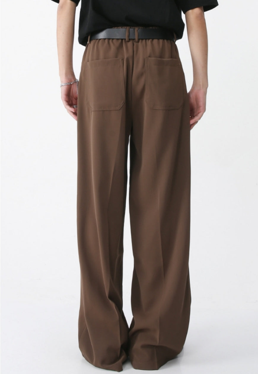 Unisex pocket zipped cargo trousers