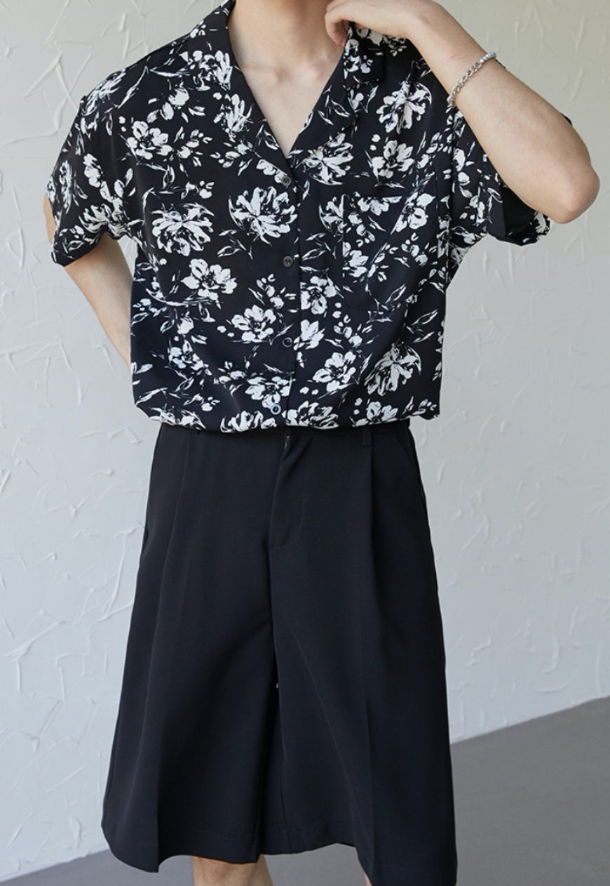 UZIP DESIGN Men's fashion floral shirts