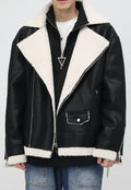 Men's PU Leather Warm Vintage Outer Jacket