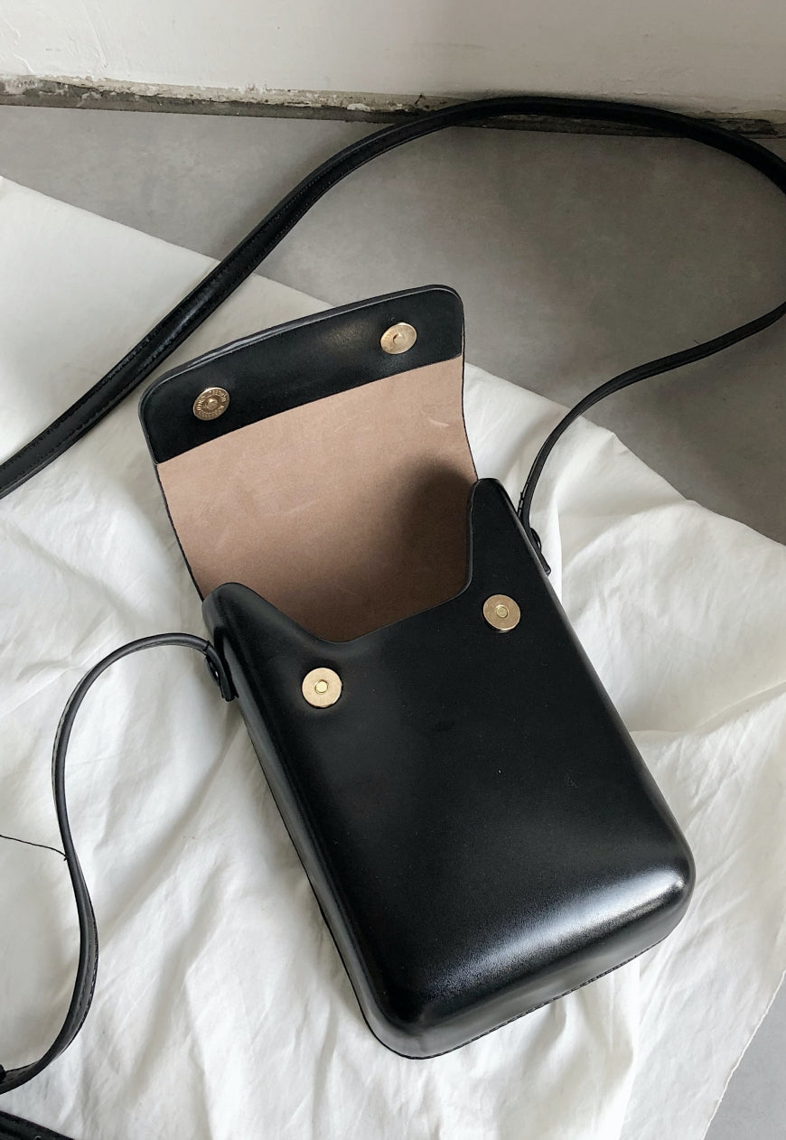 UZIP DESIGN  Men's Homemade black diagonal bag
