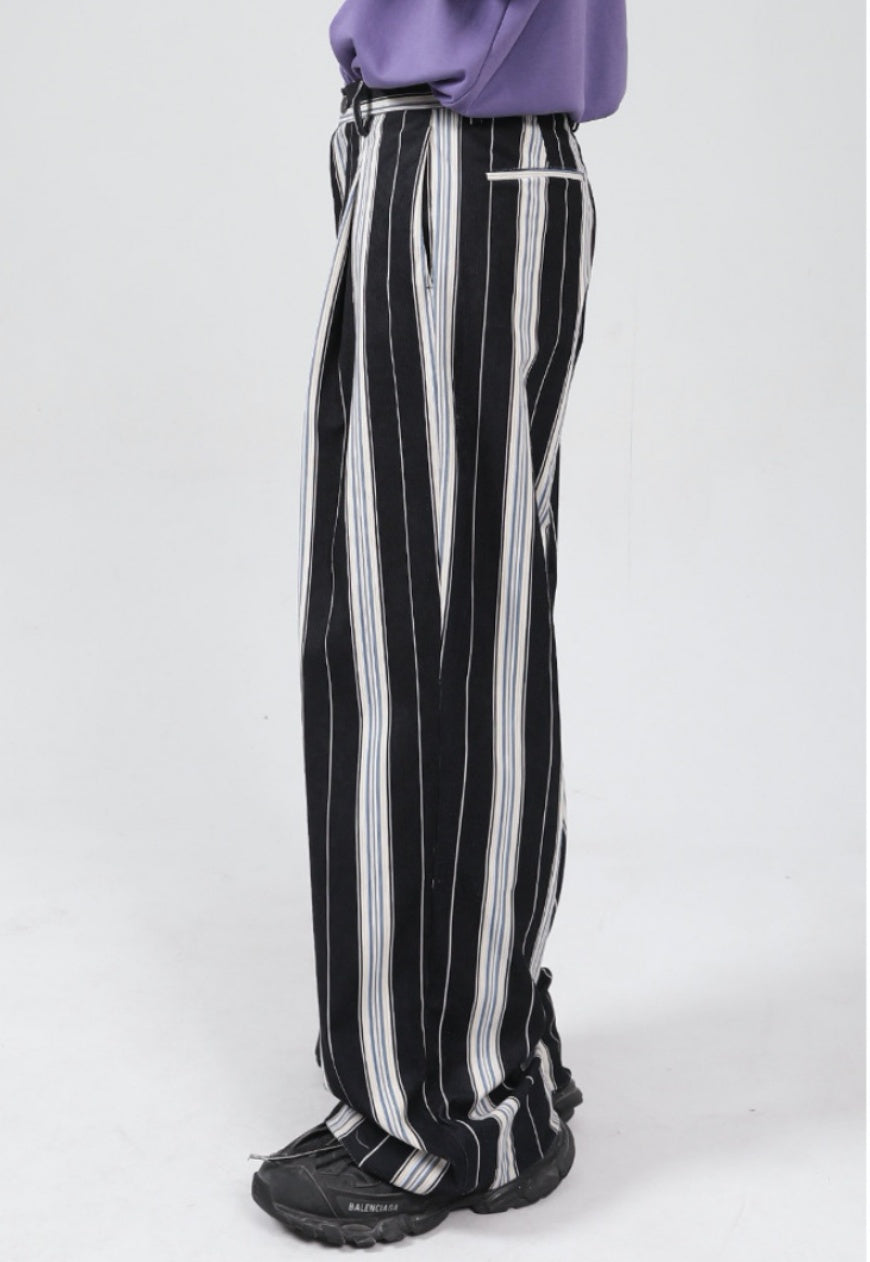 UZIP DESIGN Men's statement striped trousers