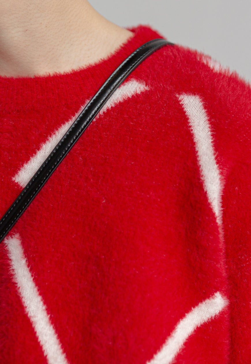 Men's Comfortable red sweater