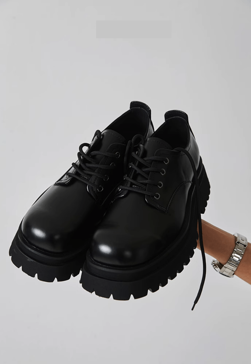 Men's luxury platform derby shoes