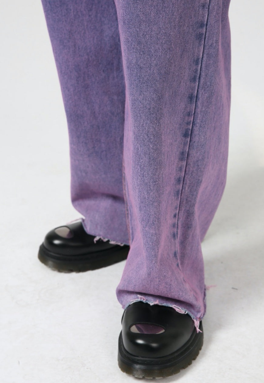 UZIP DESIGN Men's vintage purple jeans