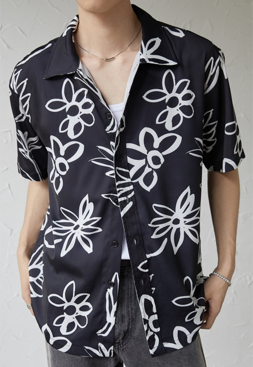 UZIP DESIGN Men's design botanical shirt
