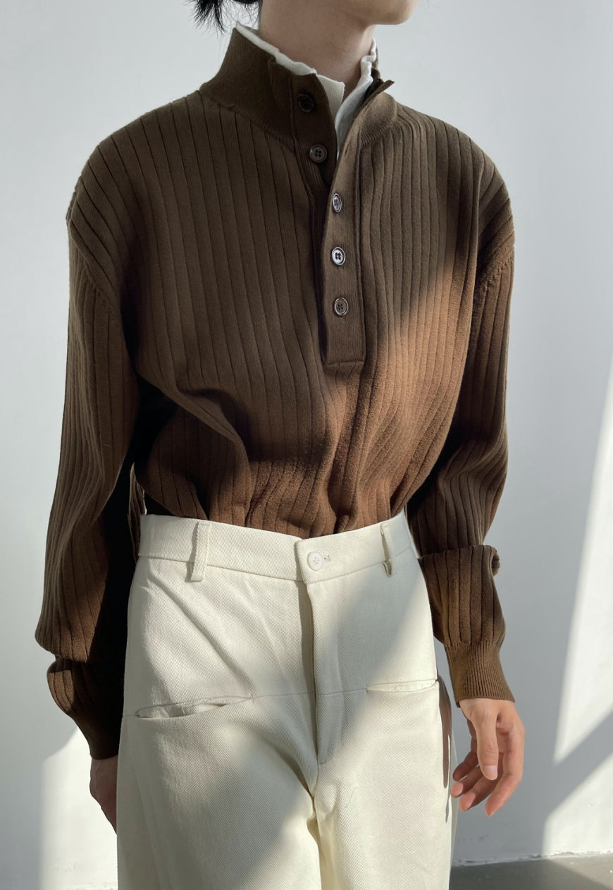 UZIP DESIGN Men's double neck sweater