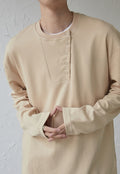 UZIP DESIGN Men's Solid button T-shirt