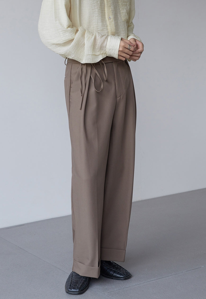 Men's Knotted waist pants