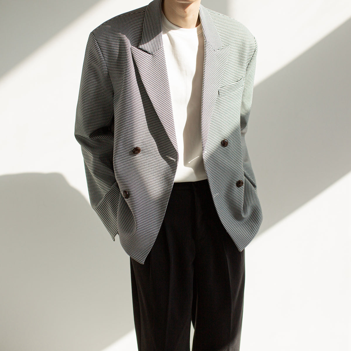 Men's Spring plaid suit jacket
