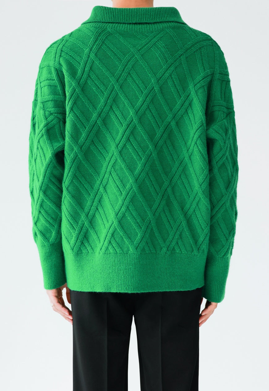 Men's solid color turtleneck sweater