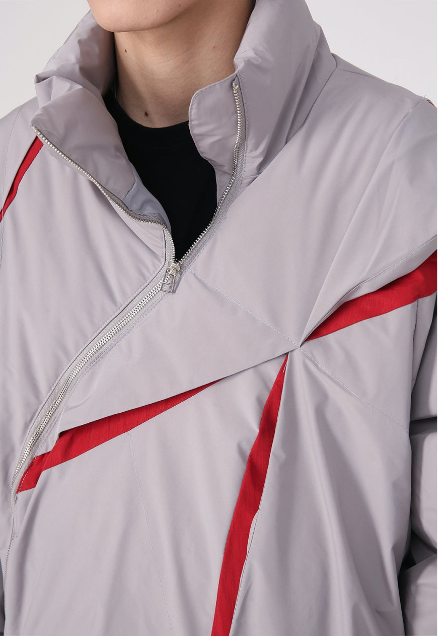 Men's pleated padded jacket