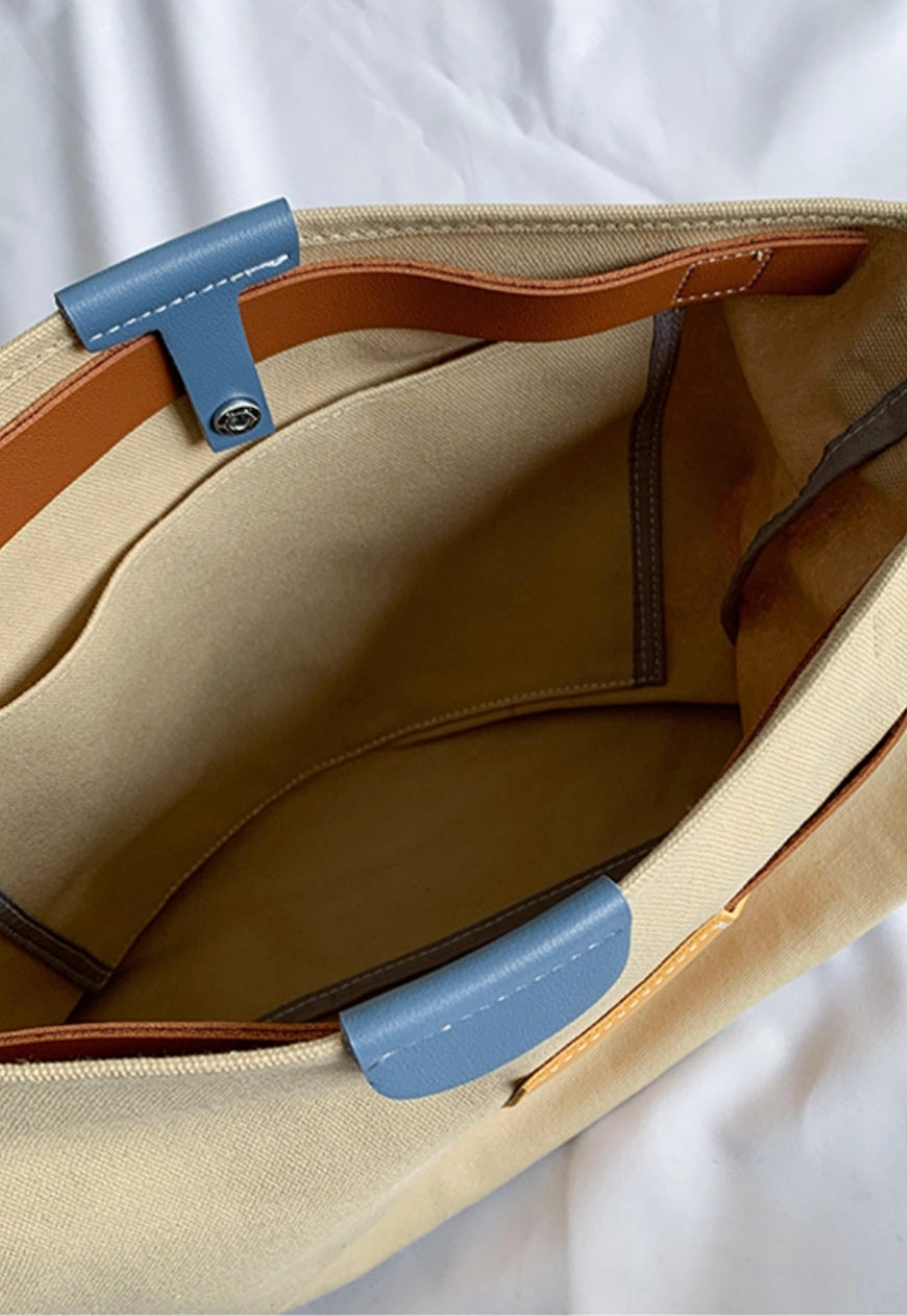 UZIP DESIGN Men's contrast canvas bag