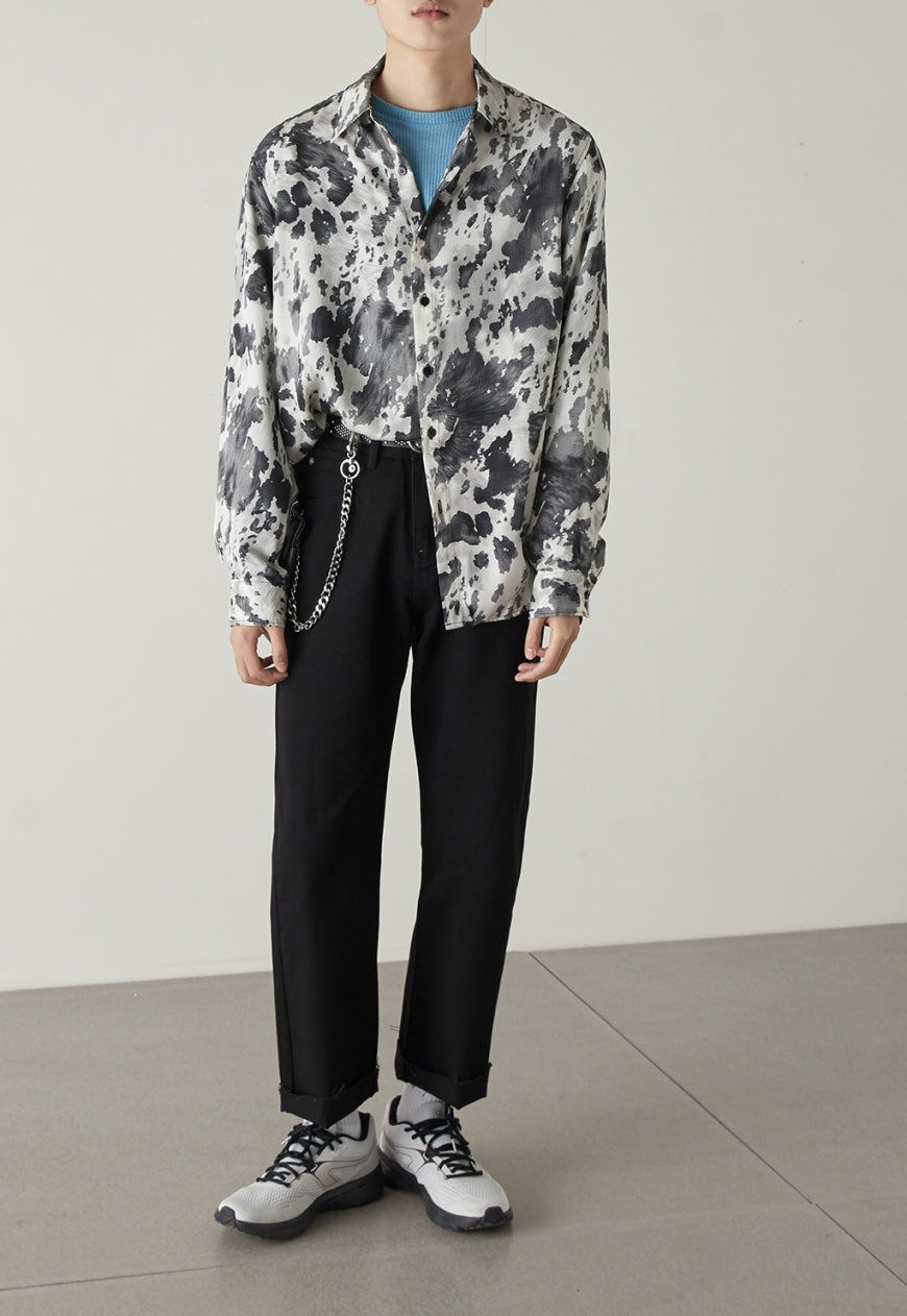 Men's Textured camouflage shirt