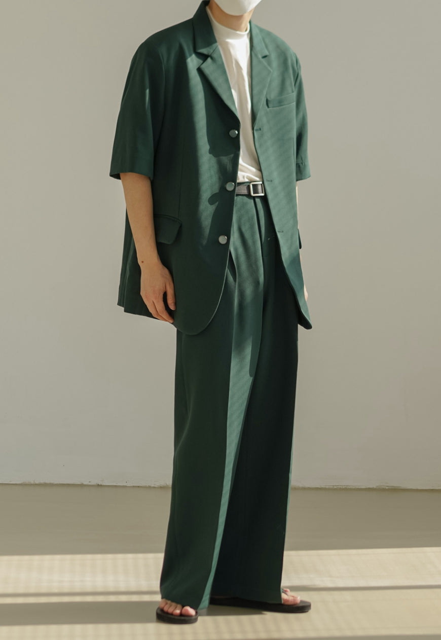 Men's Summer thin solid color suit pants