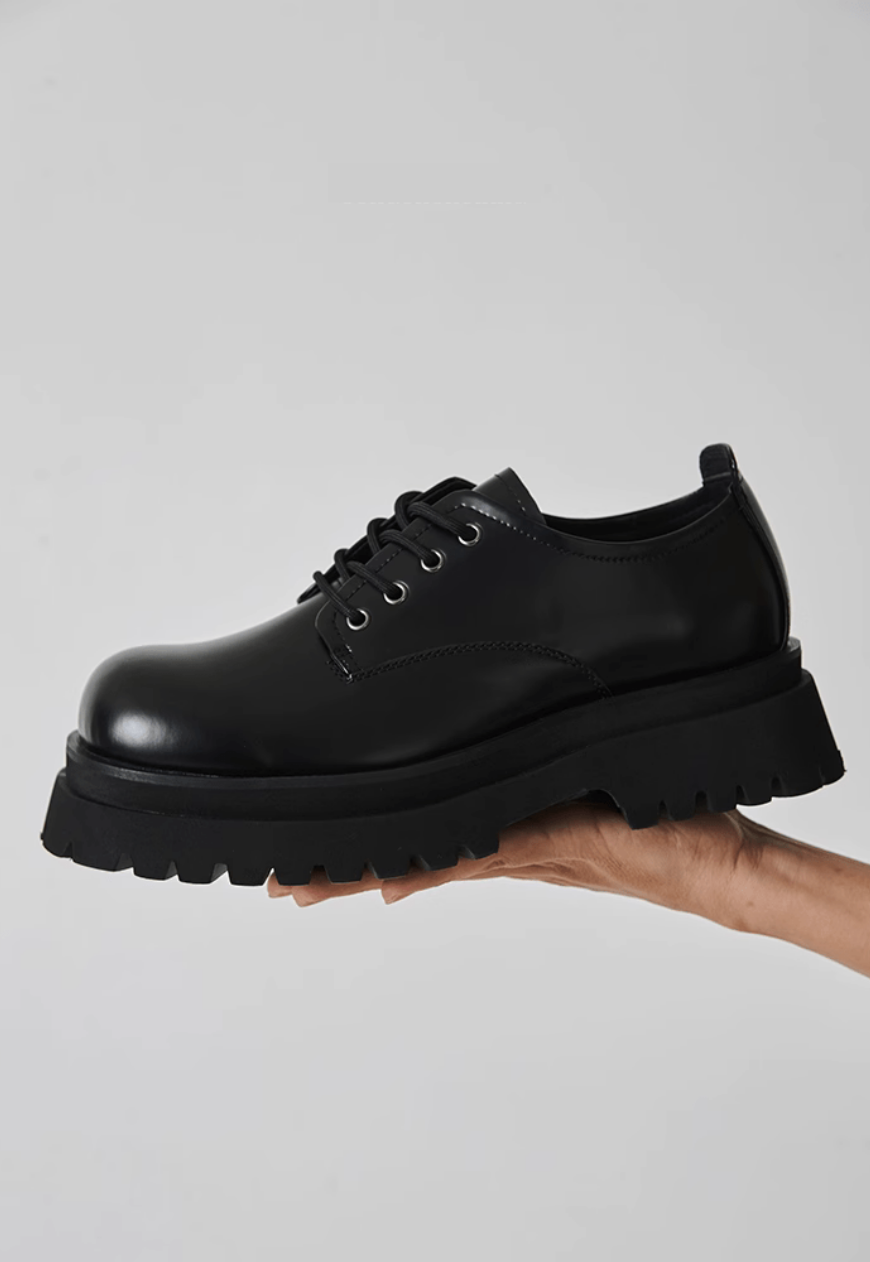 Men's luxury platform derby shoes