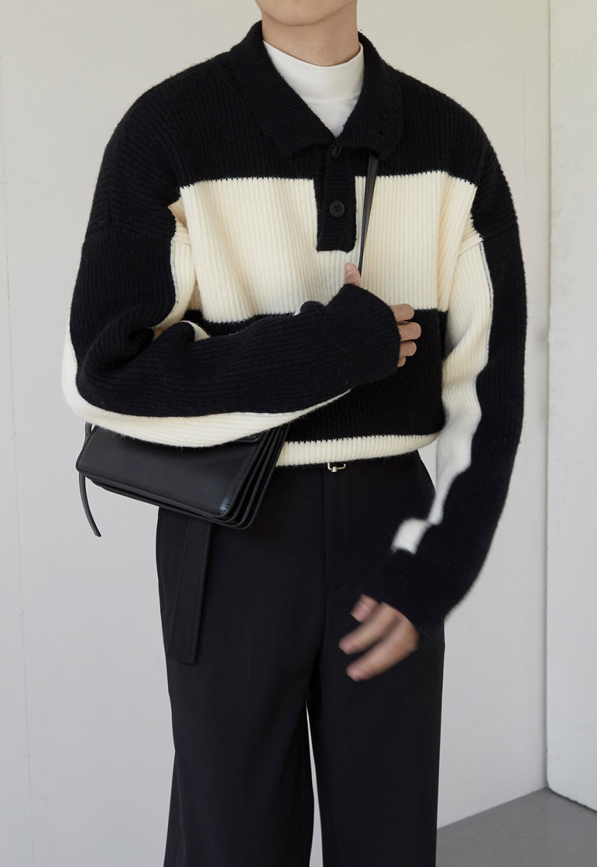 Men's Polo thick sweater