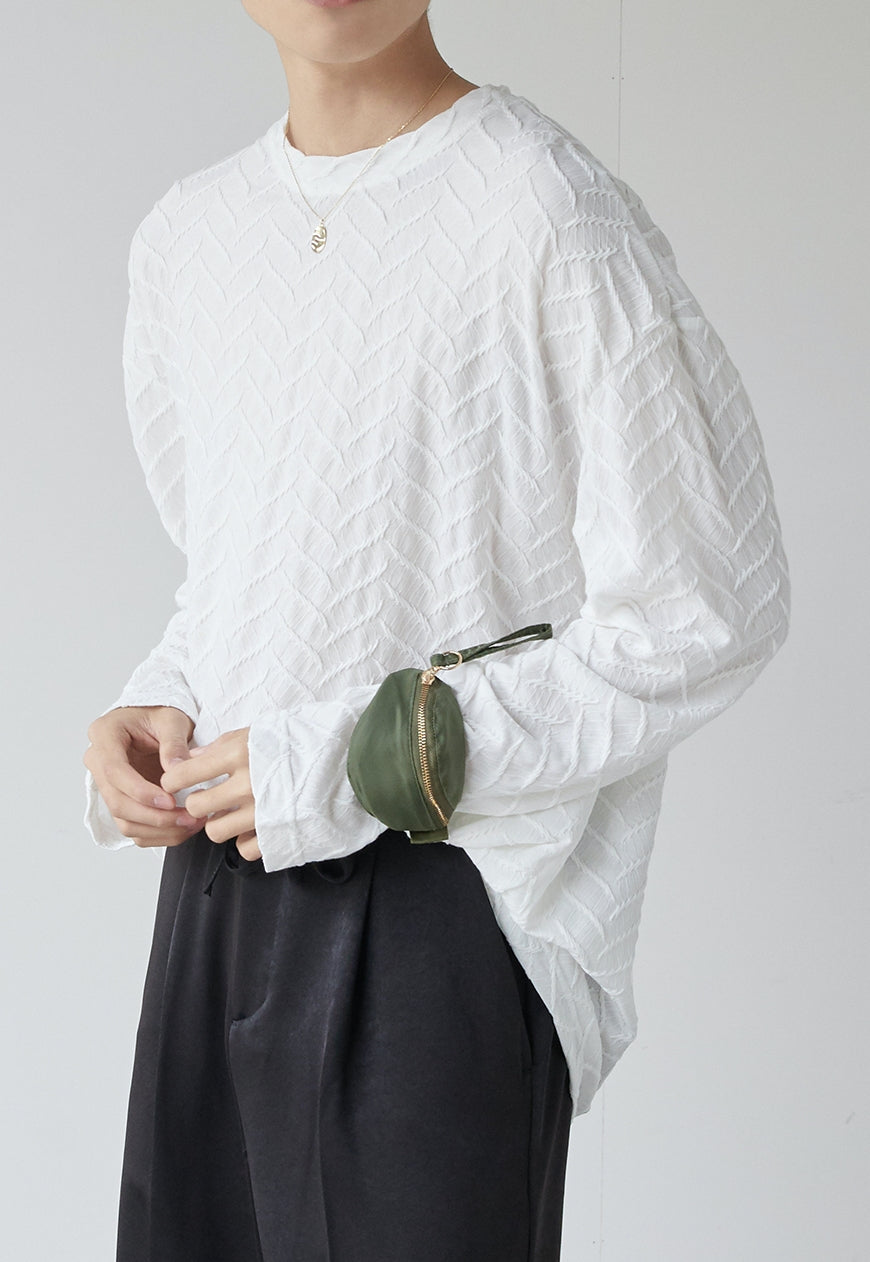 Men's Fashion solid color long sleeve t-shirt