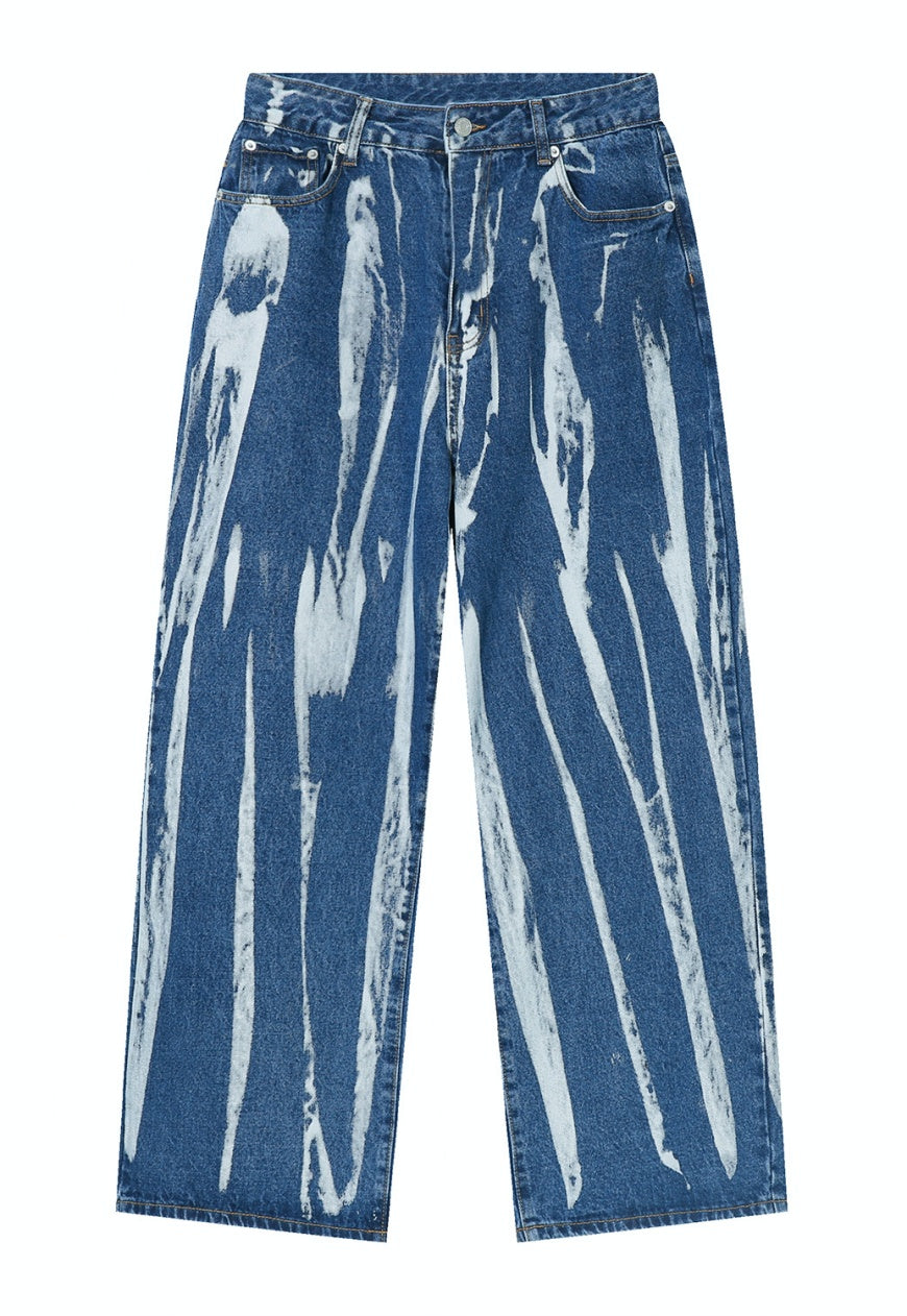 UZIP DESIGN Men's Tie-Dye Jeans