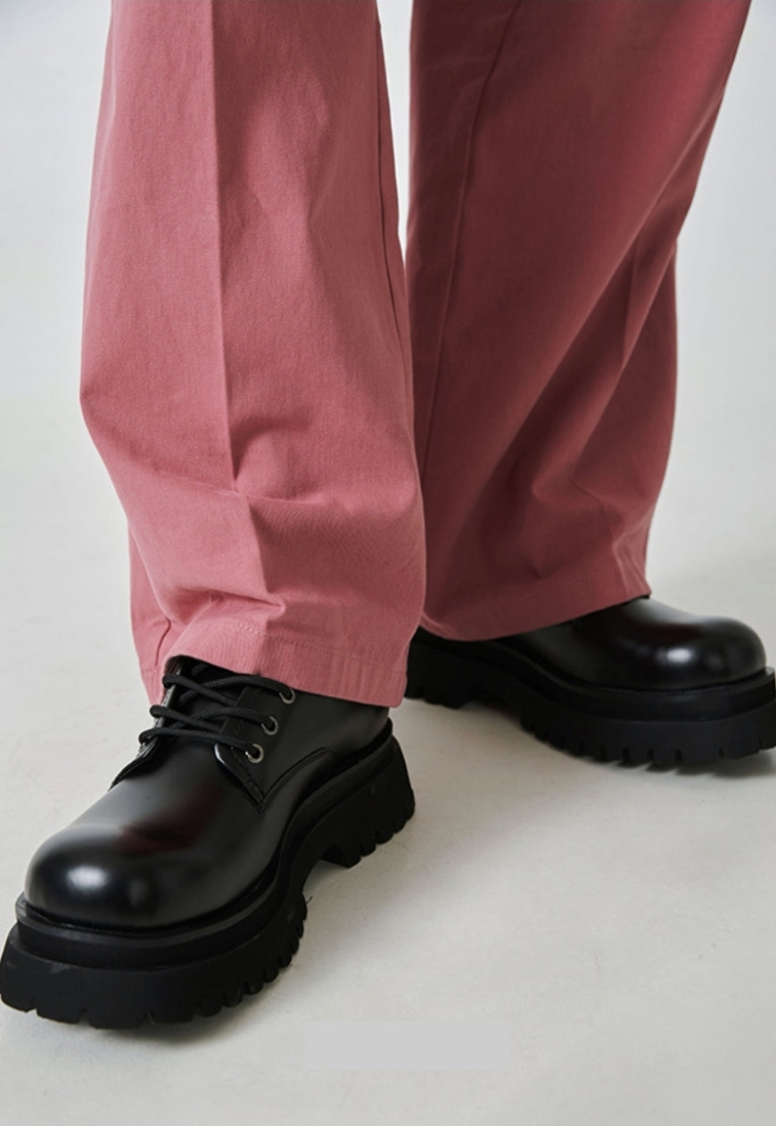 Men's luxury platform derby shoes