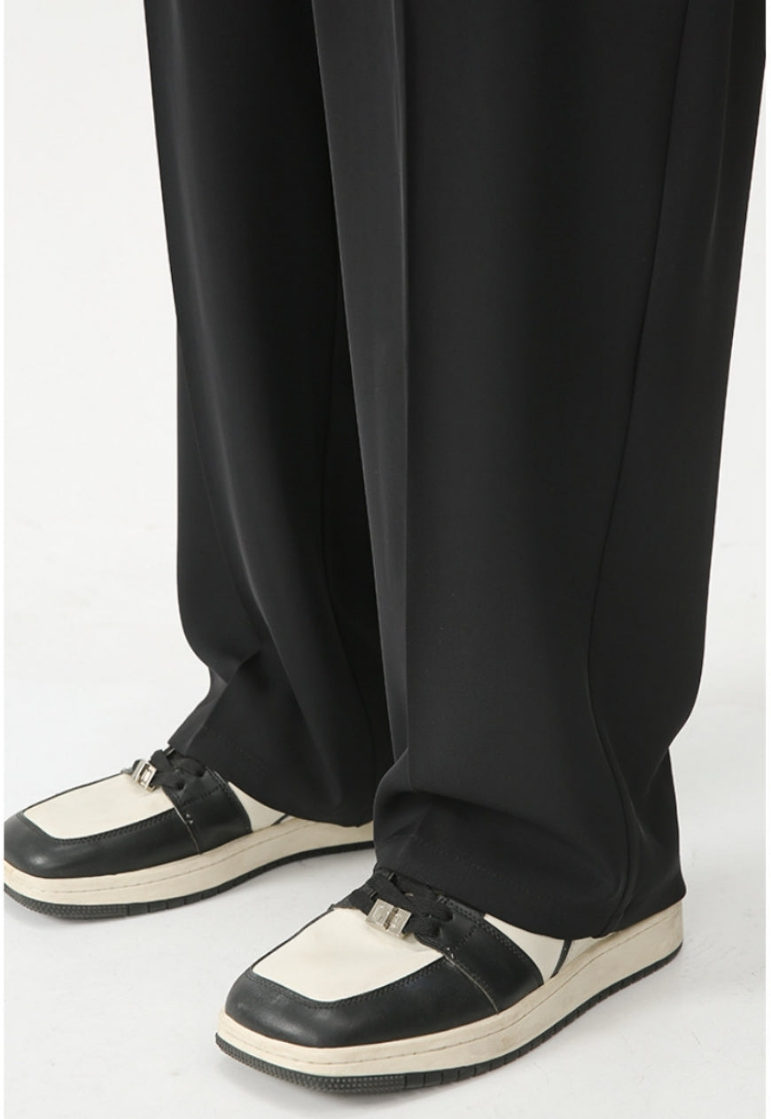 Men's elastic waist loose trousers
