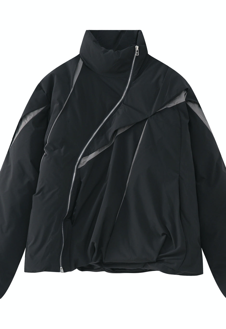 Men's pleated padded jacket
