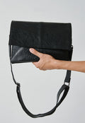 Men's flip cover leather bag
