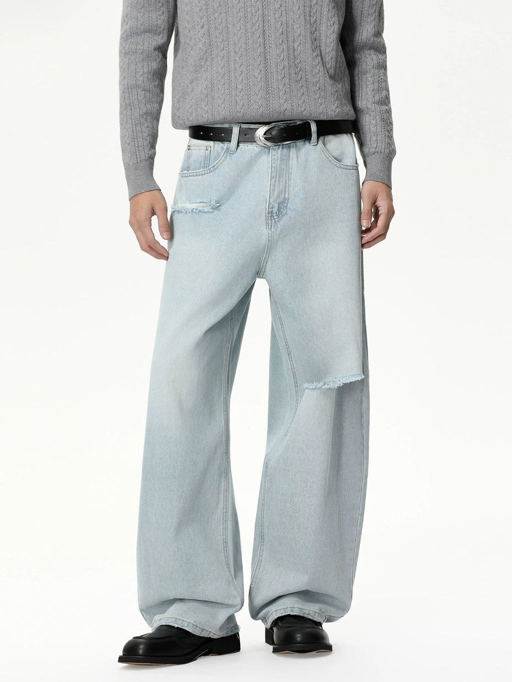 Men's Personalized washed denim jeans