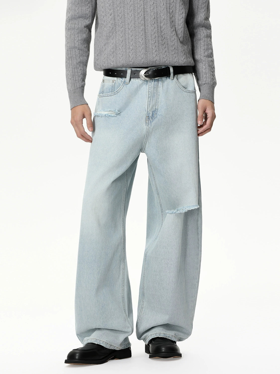 Men's Personalized washed denim jeans