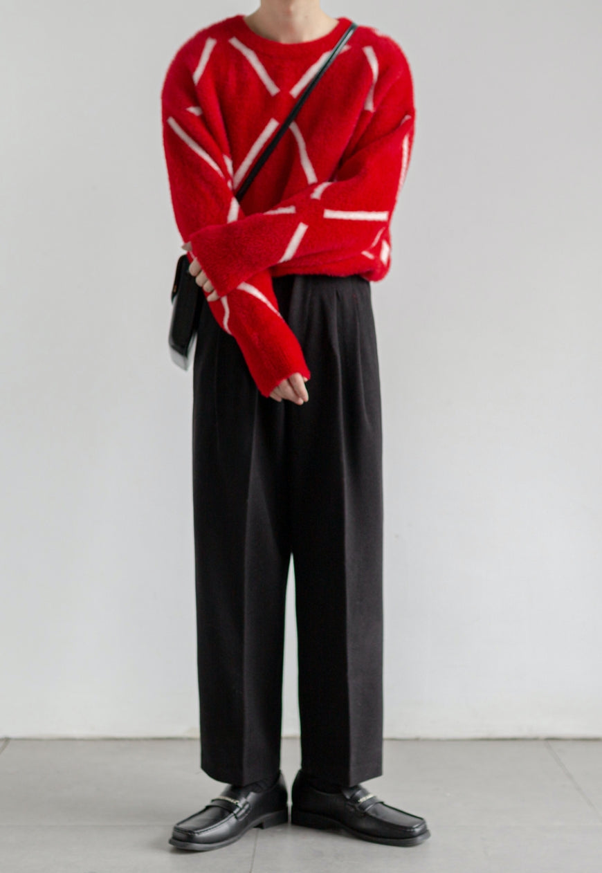 Men's Comfortable red sweater
