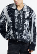 Men's zipped cardigan sweater
