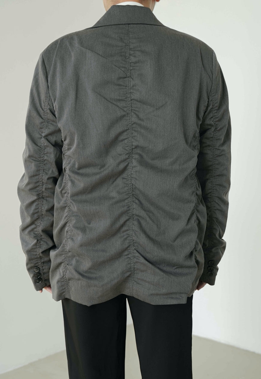 Men's Pleated design suit jacket