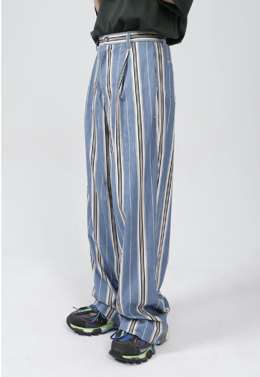 UZIP DESIGN Men's statement striped trousers