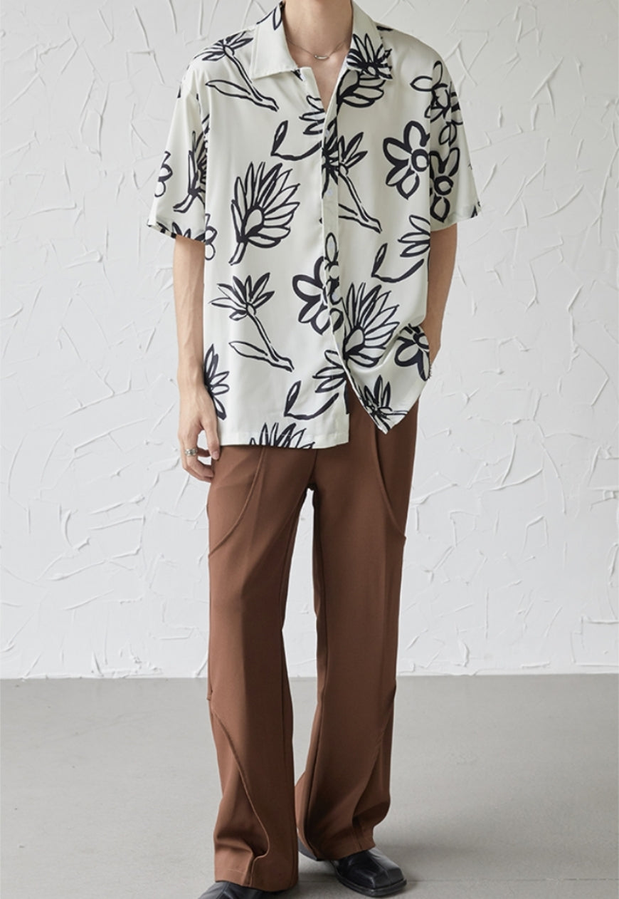 UZIP DESIGN Men's design botanical shirt