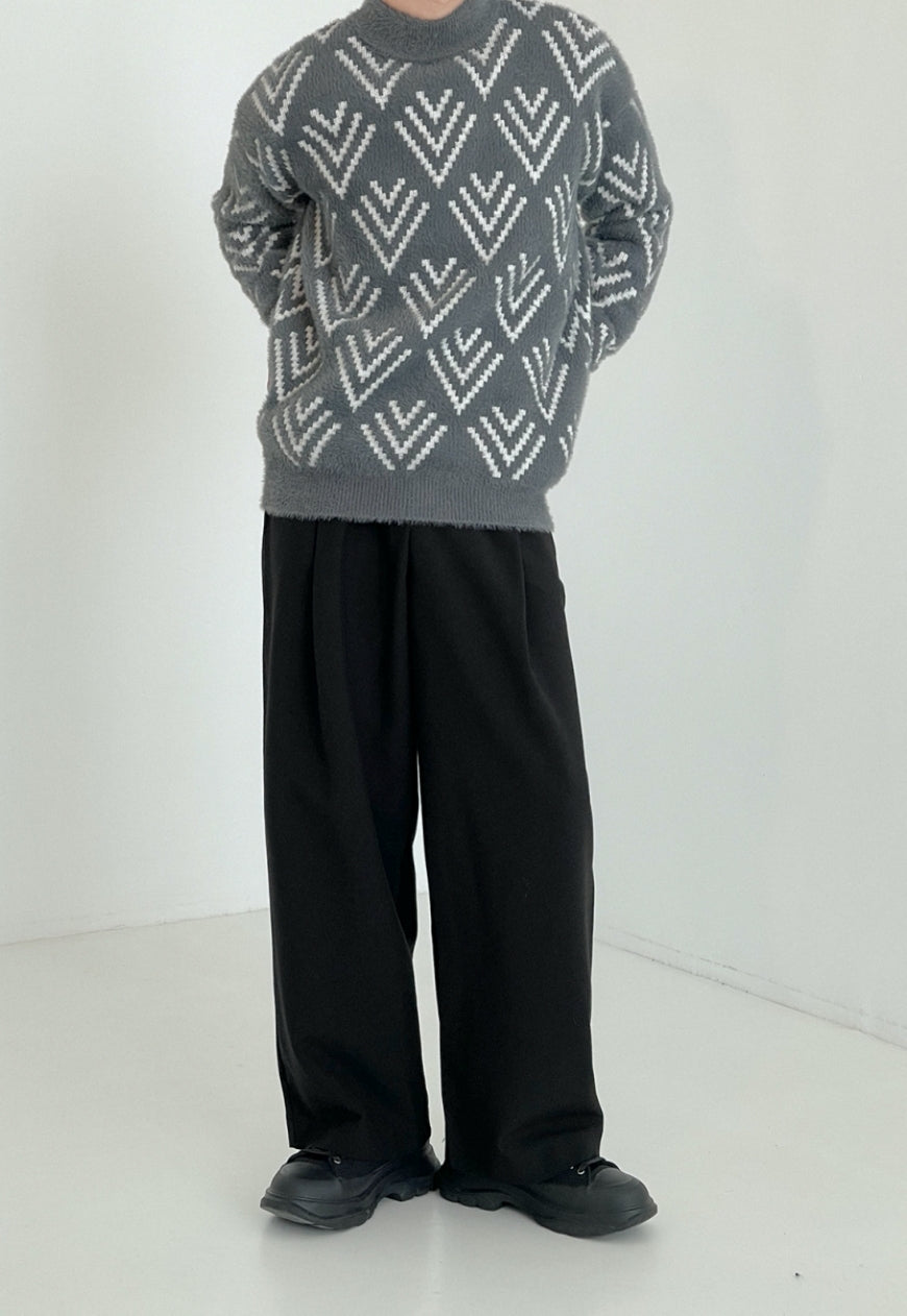 MEN'S texture fashion sweater
