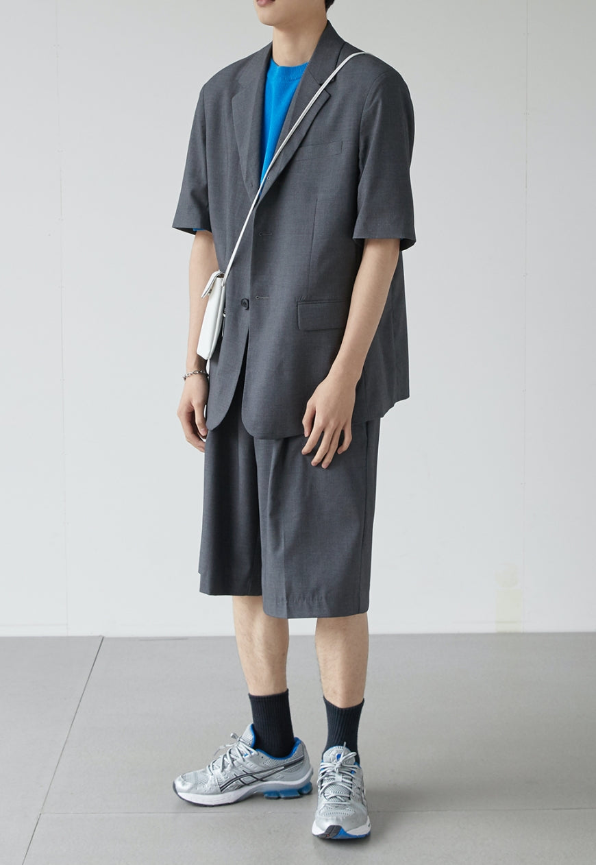 Men's Short sleeve suit jacket