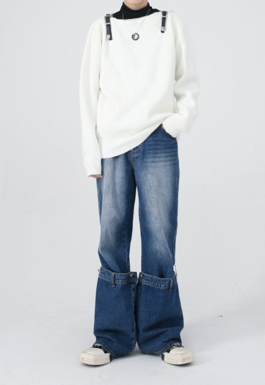 Men's Design panelled jeans