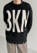 UZIP DESIGN MEN'S letter fashion sweater