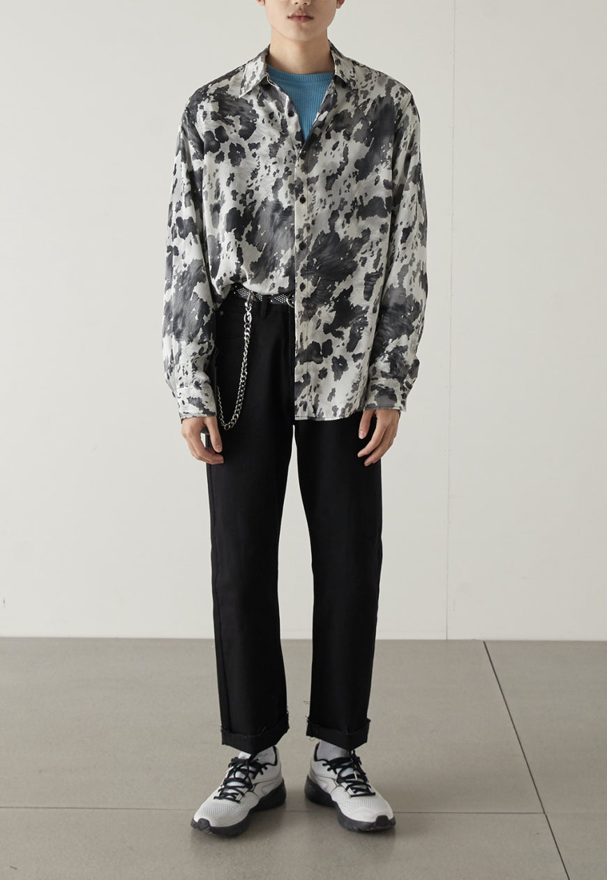 Men's Textured camouflage shirt
