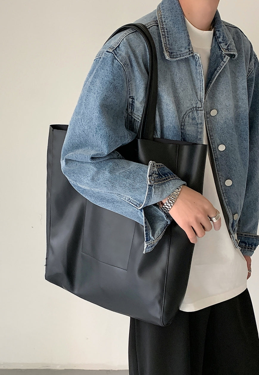 UZIP DESIGN Men's PU leather hand bag