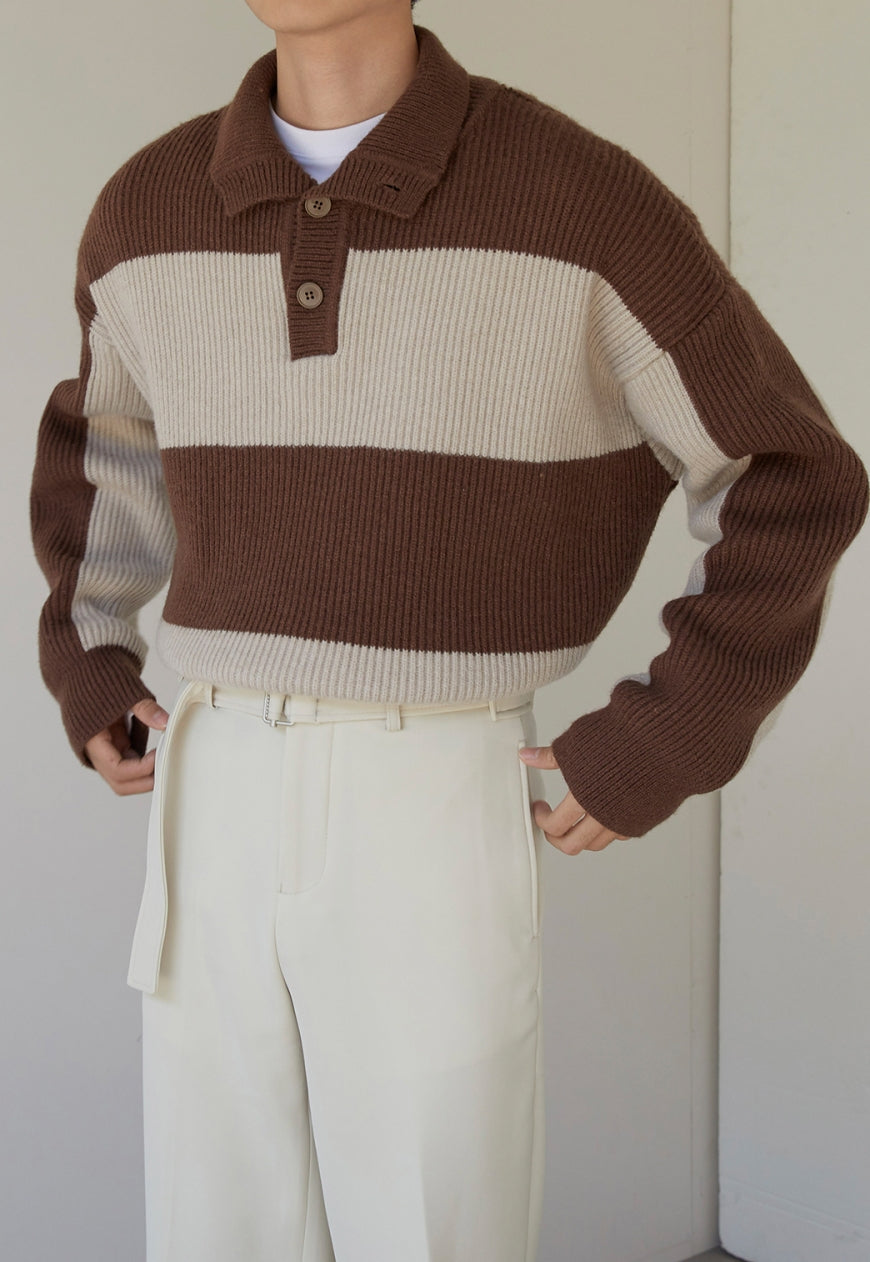 Men's Polo thick sweater