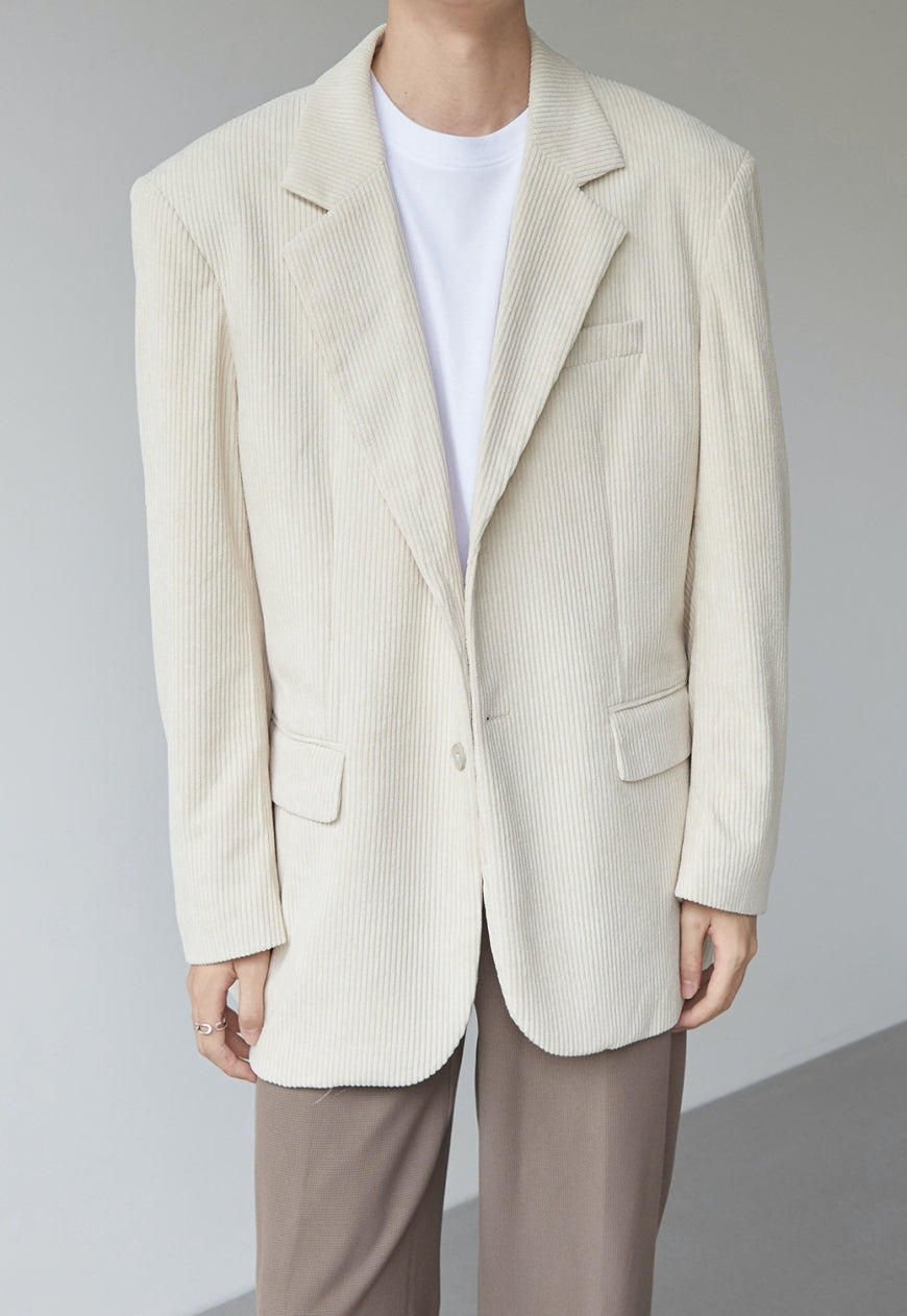 Men's Corduroy texture suit jacket