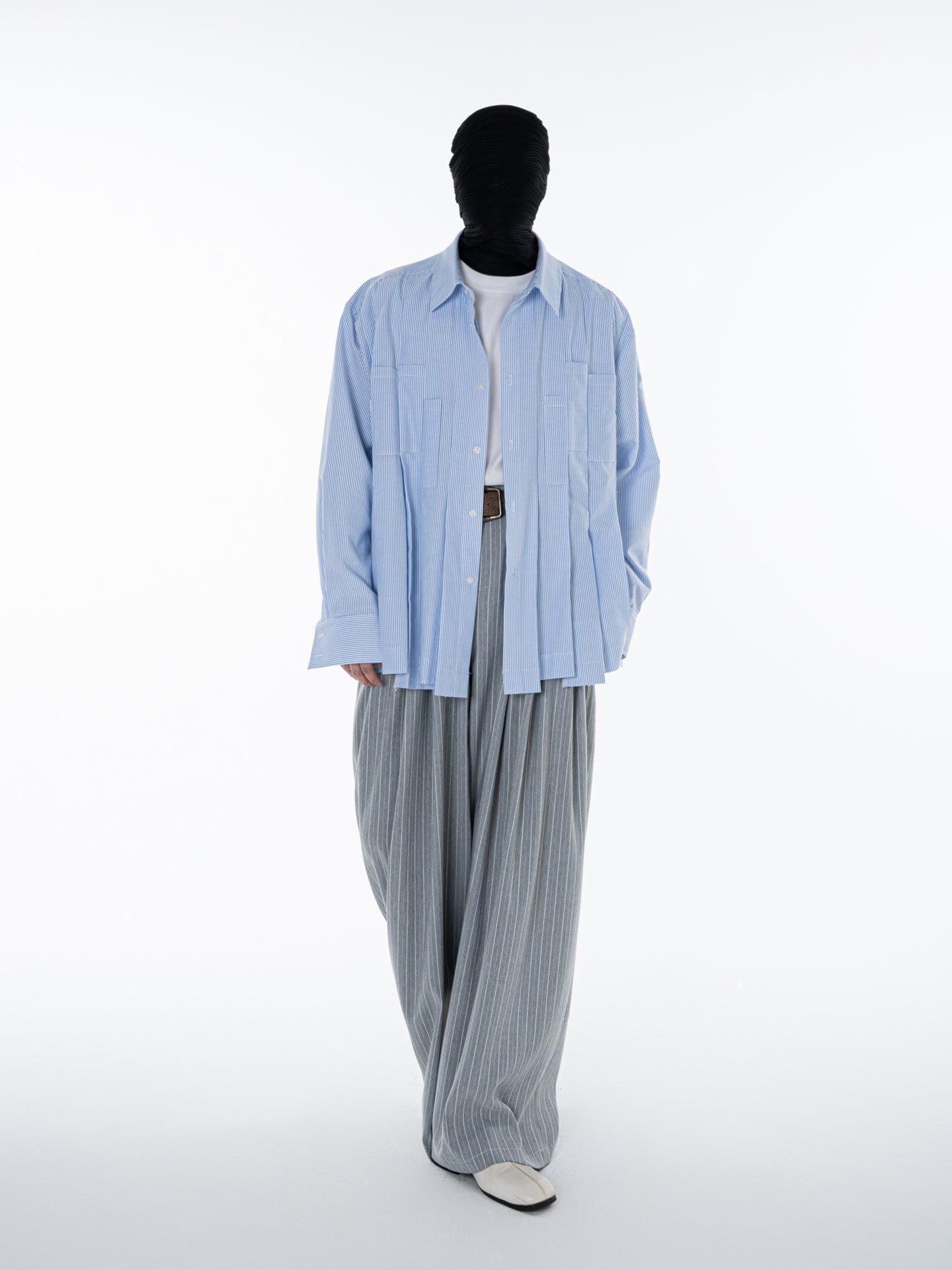 Men's irregular deconstructed shirt