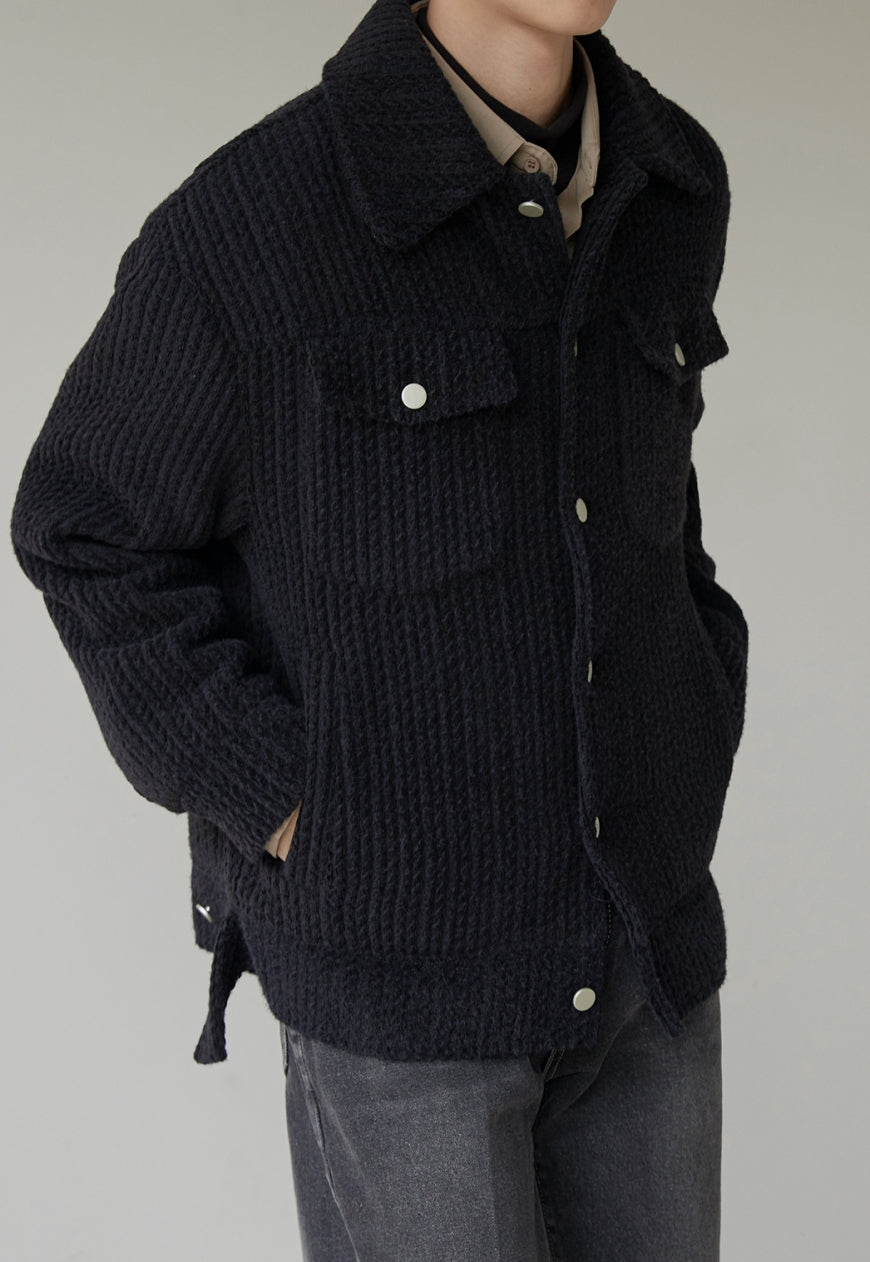 Men's Black fashion design Jacket