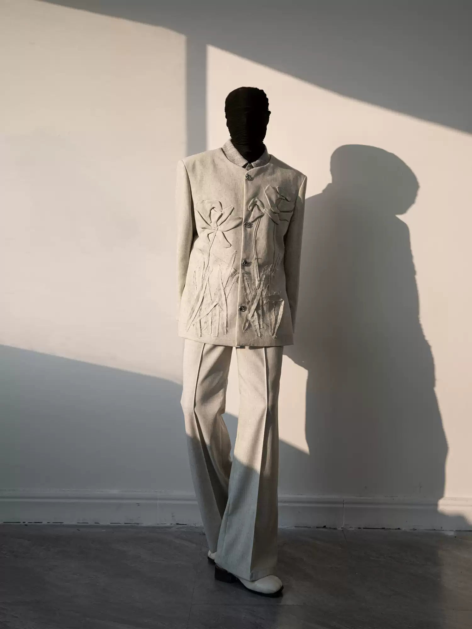 Iris Blossom Linen Suit Set