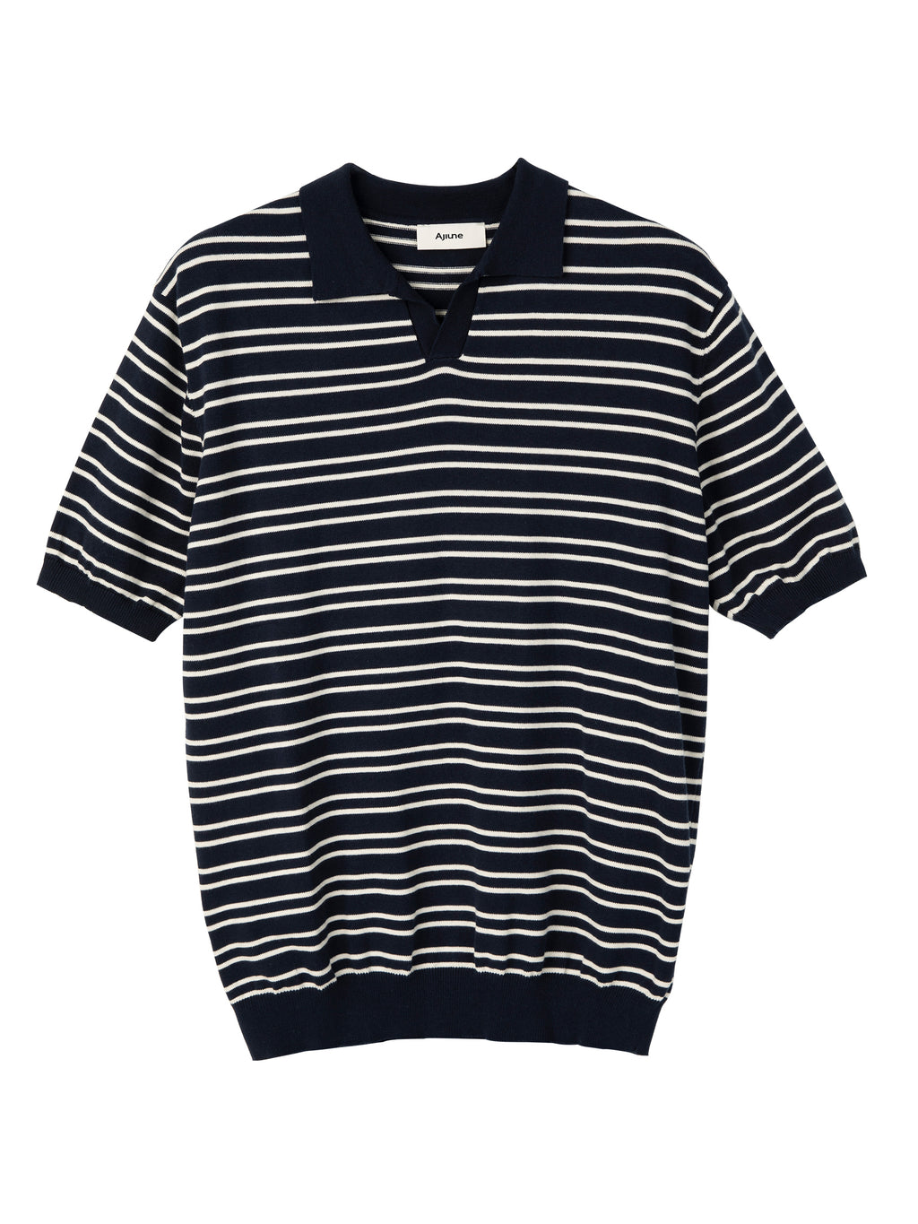 UZIP DESIGE Men's striped polo shirt