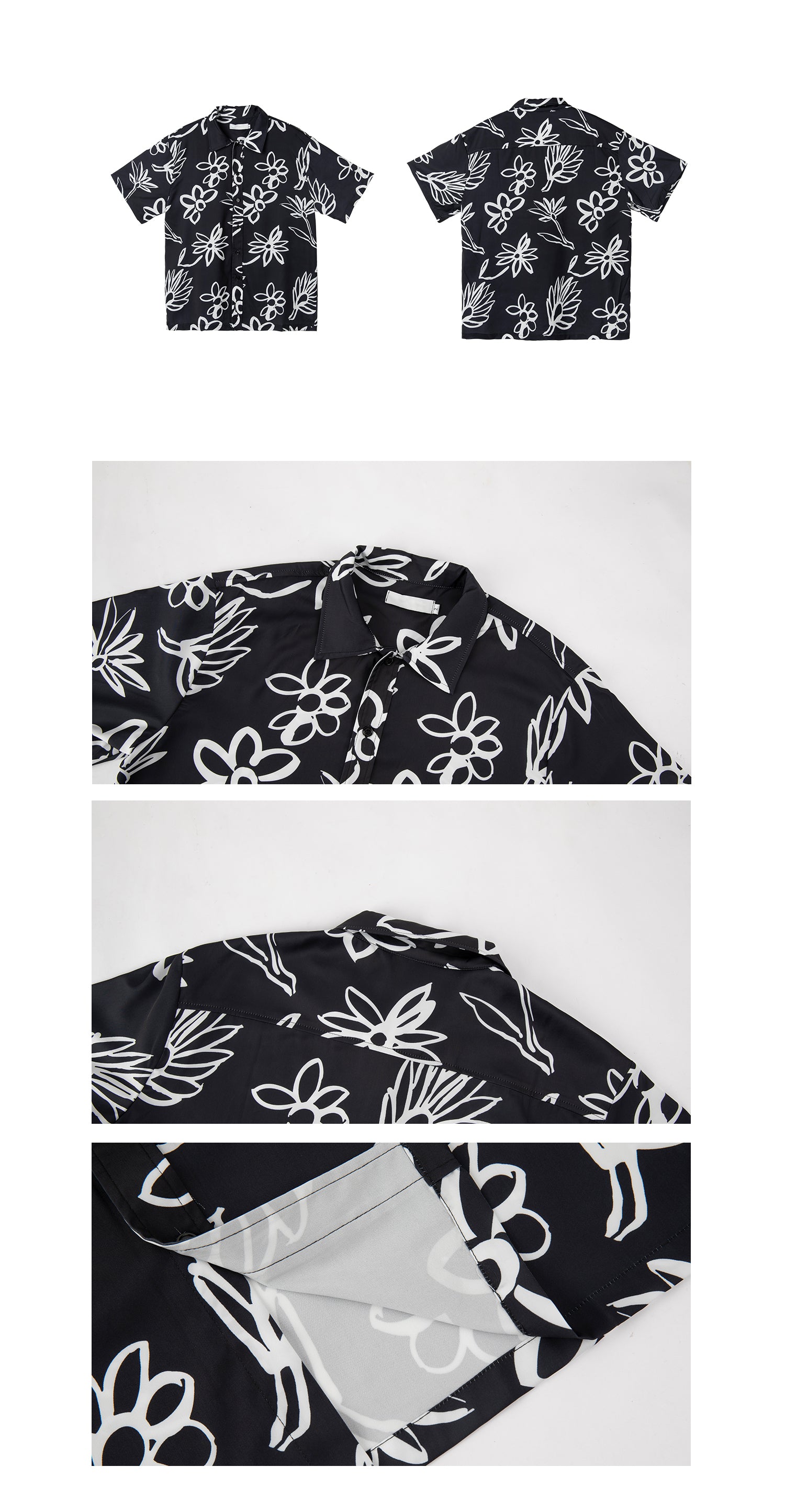 UZIP DESIGN Men's design botanical shirt