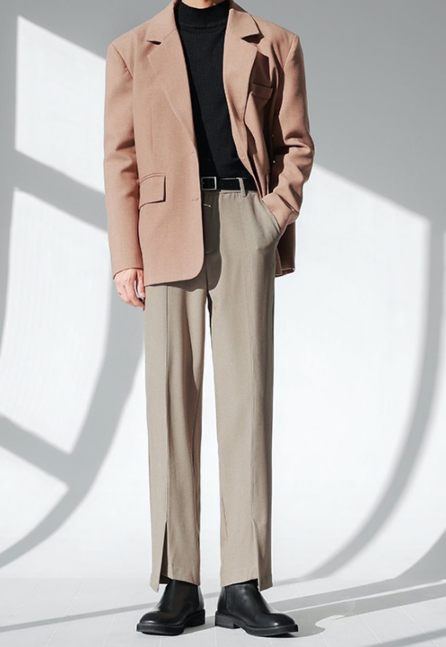 Men's irregular design suit pants