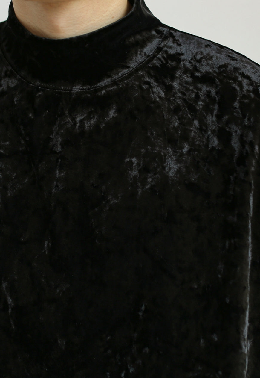 Men's Spring gold velvet T-shirt